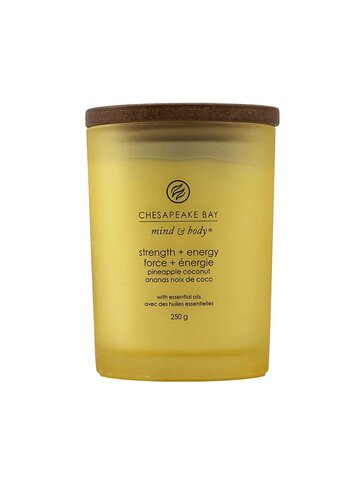 CHB0028 - CHB CANDLE MIND & BODY MEDIUM JAR STRENGTH & ENERGY  250 G -1