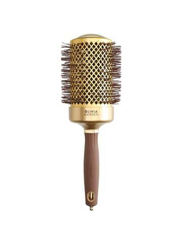 7694 OG EXPERT BLOWOUT SHINE ROUND BRUSH GOLD & BROWN 65 MM-1