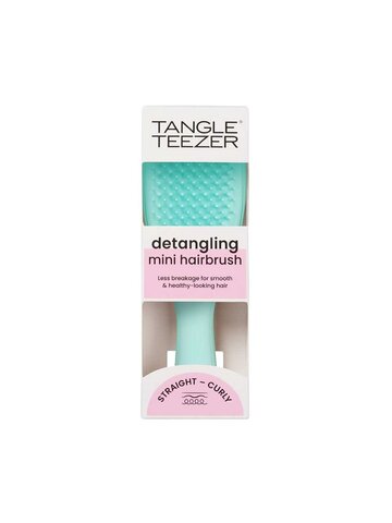 TT119 TT TANGLE TEEZER THE WET DETANGLER MINI SEA GREEN HAIRBRUSH TRAVEL SIZE-1