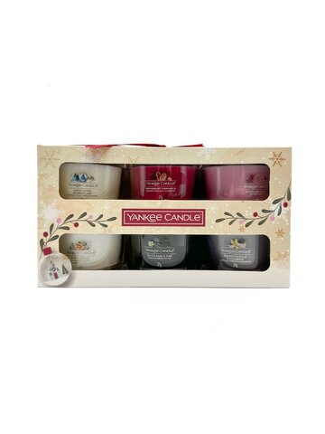 YC0325 YC CHRISTMAS 6 FILLED VOTIVE GIFT SET-1