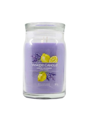 YC0409 YC YANKEE CANDLE SIGNATURE LARGE JAR LEMON LAVENDER 567 G-1